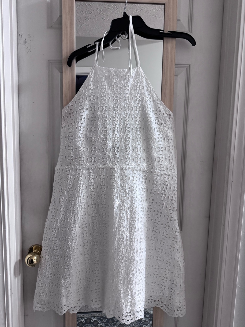 GapWhite Eyelet Halter Summer Dress